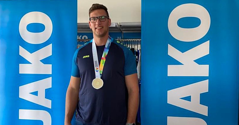 Kristjan Čeh holt Gold bei der Leichtathletik-WM in Eugene